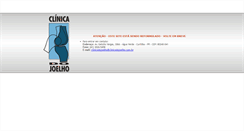 Desktop Screenshot of clinicadojoelho.com.br