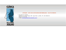 Tablet Screenshot of clinicadojoelho.com.br